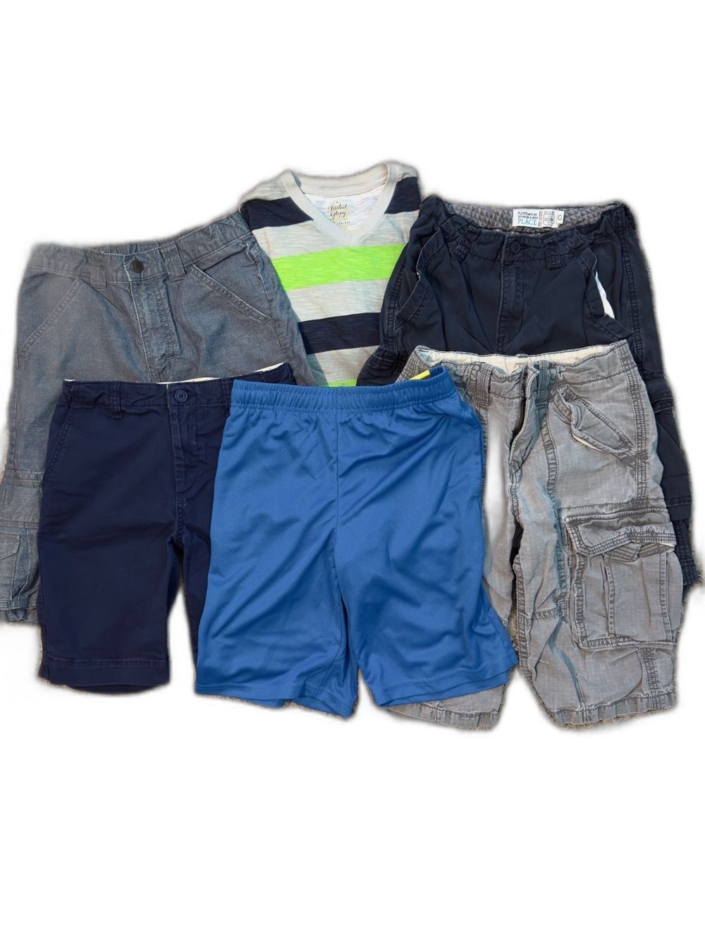 Boys Shorts Bundle Lot of 6 Summer Casual Cargo Athletic Playwear Size 10-12